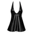 Kép 6/7 - Noir - kigyóbőrmintás felsős miniruha (fekete)