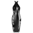 Kép 5/6 - Noir - fényes-áttetsző nyakpántos ruha (fekete)