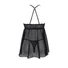 Kép 5/5 - Passion Eco Kerria - csipke babydoll és tanga (fekete)