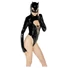Kép 7/8 - Black Velvet - hosszúujjú Batwoman body (fekete)