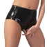 Kép 2/5 - LATEX - női bugyi hüvelyóvszerrel (fekete)