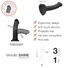 Kép 5/5 - Strap-on-me Metallic Shine M - bőrbarát dildó (metál lila)