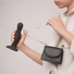 Kép 4/6 - Strap-on-me Curvy L - hullámos, tapadókorongos dildó (fekete)