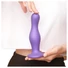 Kép 4/6 - Strap-on-me Curvy L - hullámos, tapadókorongos dildó (lila)