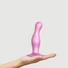 Kép 5/5 - Strap-on-me Curvy L - hullámos, talpas dildó (pink)