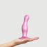 Kép 5/5 - Strap-on-me Curvy L - hullámos, talpas dildó (pink)