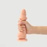 Kép 2/6 - Strap-on-me XXL - kétrétegű, talpas, élethű dildó (natúr)
