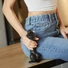 Kép 6/7 - Strap-on-me XXL - kétrétegű, talpas, élethű dildó (fekete)