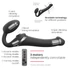 Kép 6/7 - Strap-on-me M – léghullámos felcsatolható vibrátor (fekete)