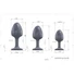 Kép 6/6 - Dorcel Geisha Plug Diamond L - fehér köves anál plug (fekete)