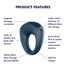 Kép 6/7 - Satisfyer Power Ring - vízálló, akkus, vibrációs péniszgyűrű (szürke)