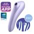 Kép 6/8 - Satisfyer Dual Pleasure - okos, akkus 2in1 vibrátor (lila)