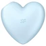 Kép 3/8 - Satisfyer Cutie Heart - akkus léghullámos csikló vibrátor (kék)
