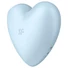 Kép 4/8 - Satisfyer Cutie Heart - akkus léghullámos csikló vibrátor (kék)