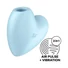 Kép 7/8 - Satisfyer Cutie Heart - akkus léghullámos csikló vibrátor (kék)