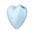Kép 1/8 - Satisfyer Cutie Heart - akkus léghullámos csiklóvibrátor (kék)