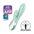 Kép 7/8 - Satisfyer Air Pump Bunny 5 - okos pumpálható vibrátor (menta)