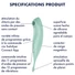 Kép 8/8 - Satisfyer Twirling Pro - okos 2in1 csikló vibrátor (menta)
