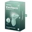 Kép 2/6 - Satisfyer Exciterrr - forgó gyöngyös csikló vibrátor (zöld)