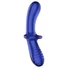 Kép 3/6 - Satisfyer Double Crystal - kétvégű üveg dildó (kék)