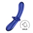 Kép 1/6 - Satisfyer Double Crystal - kétvégű üveg dildó (kék)