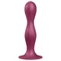 Kép 1/5 - Satisfyer Double Ball-R - tapadókorongos súlyozott dildó (piros)