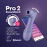 Kép 6/7 - Satisfyer Pro 2 Gen3 - okos léghullámos csiklóizgató (lila)