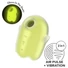 Kép 7/8 - Satisfyer Glowing Ghost - világító léghullámos csiklóizgató (sárga)