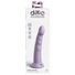 Kép 3/7 - Dillio Slim Seven - tapadókorongos stimuláló dildó (20cm) - lila