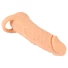 Kép 2/9 - Nature Skin - péniszköpeny és műpunci - 18cm (natúr)