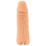 Kép 6/9 - Nature Skin - péniszköpeny és műpunci - 18cm (natúr)