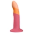Kép 1/7 - ROMP Dizi - rugalmas szilikon dildó (pink-narancs)
