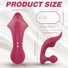 Kép 3/9 - Sex HD Chomper - csikló- és anál vibrátor (piros)