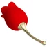 Kép 4/9 - Pretty Love Rose Lover - nyelves 2in1 csikló vibrátor (piros)