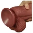 Kép 7/8 - Lovetoy - kétrétegű élethű dildó - 26cm (natúr)