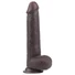 Kép 1/9 - Lovetoy Sliding-Skin - kétrétegű dildó - 23cm (barna)