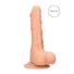 Kép 1/9 - RealRock Dong 7 - élethű, herés dildó (17cm) - natúr