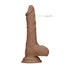Kép 3/9 - RealRock Dong 7 - élethű, herés dildó (17cm) - sötét natúr