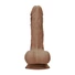 Kép 4/9 - RealRock Dong 7 - élethű, herés dildó (17cm) - sötét natúr