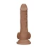 Kép 5/9 - RealRock Dong 7 - élethű, herés dildó (17cm) - sötét natúr