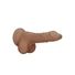 Kép 7/9 - RealRock Dong 7 - élethű, herés dildó (17cm) - sötét natúr