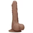 Kép 9/9 - RealRock Dong 7 - élethű, herés dildó (17cm) - sötét natúr