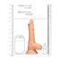 Kép 8/9 - RealRock Dong 8 - élethű, herés dildó (20cm) - natúr