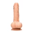 Kép 4/9 - RealRock Dong 9 - élethű, herés dildó (23cm) - natúr