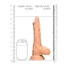 Kép 8/9 - RealRock Dong 9 - élethű, herés dildó (23cm) - natúr