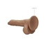 Kép 6/9 - RealRock Dong 9 - élethű, herés dildó (23cm) - sötét natúr