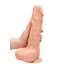 Kép 8/9 - RealRock Dong 10 - élethű, herés dildó (25cm) - natúr