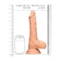 Kép 9/9 - RealRock Dong 10 - élethű, herés dildó (25cm) - natúr