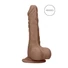 Kép 1/9 - RealRock Dong 10 - élethű, herés dildó (25cm) - sötét natúr