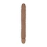 Kép 3/6 - RealRock Double Dong 14 - dupla dildó (36cm) - sötét natúr